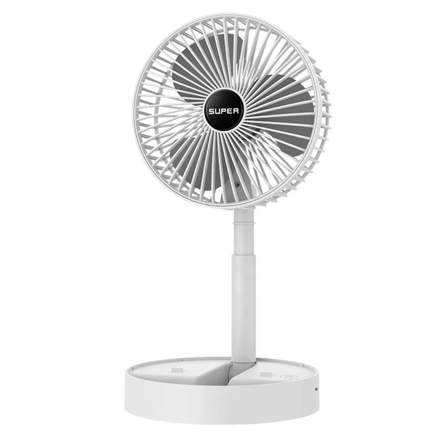 Retractable folding fan Home usb charging desktop desktop electric fan Student dormitory mini stand small fan