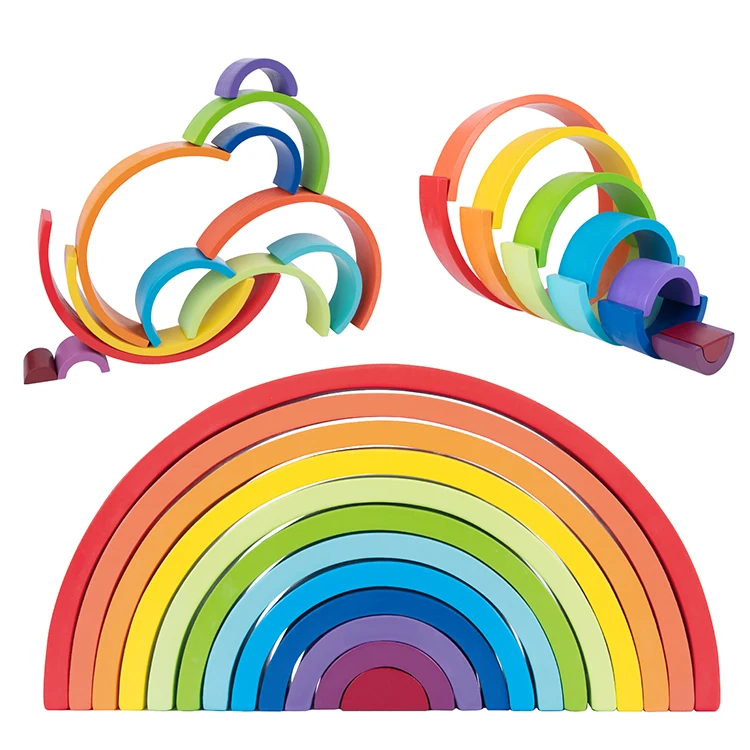 rainbow nesting blocks