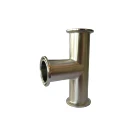 Steel Tee Pipe Reducing Sanitary Stainless Steel Tee SS304 Ss316L Pipe Fitting Triclamp Equal Tee