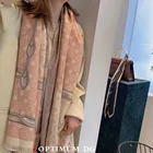 Scarf 2020 Trendy Fashion Double Side Super Warm Thick Cashmere Pashmina Winter Women Shawl Scarf