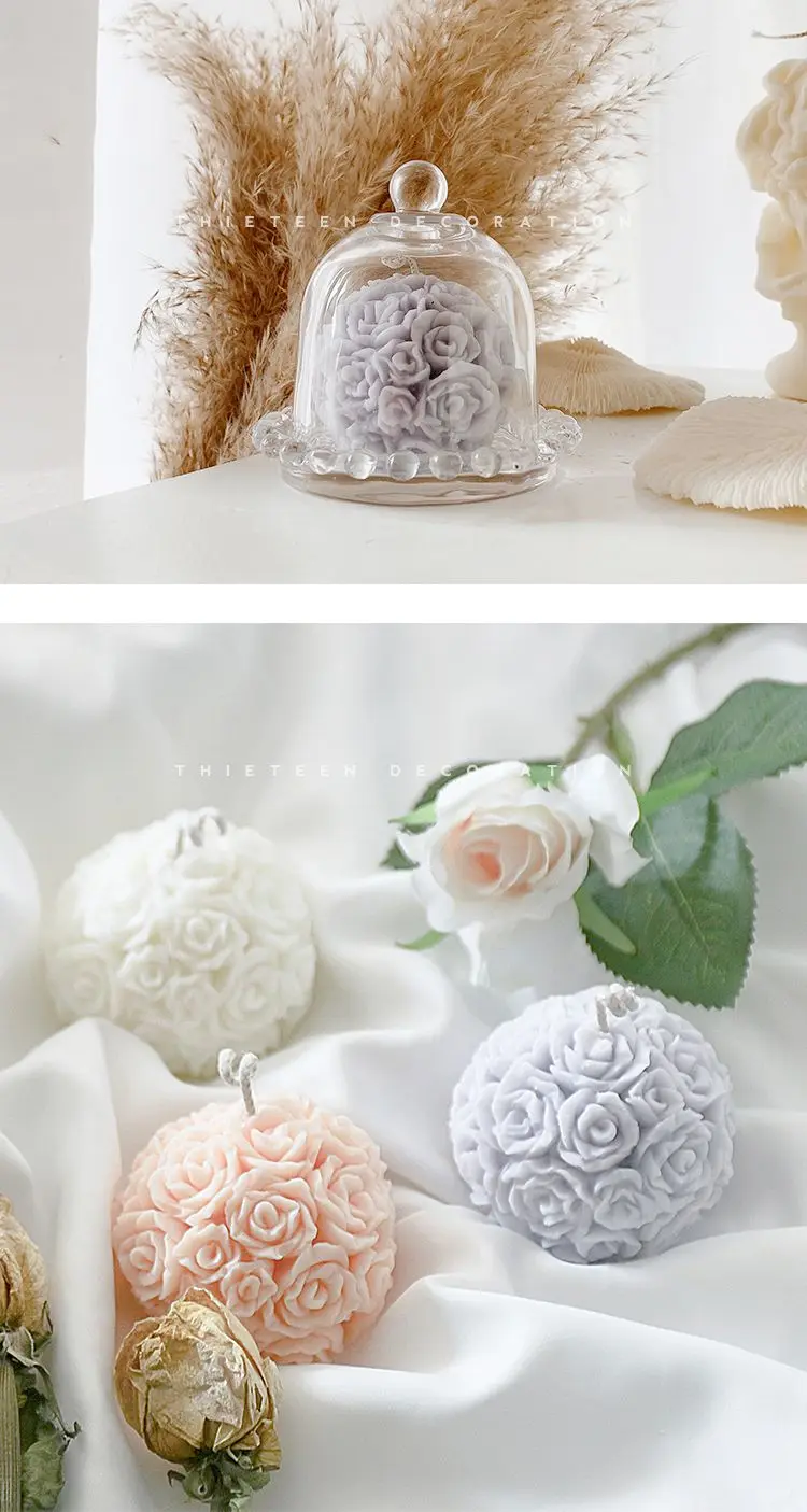 Scented Candles In Bulk Creative Design Rose Oils Make Private Label