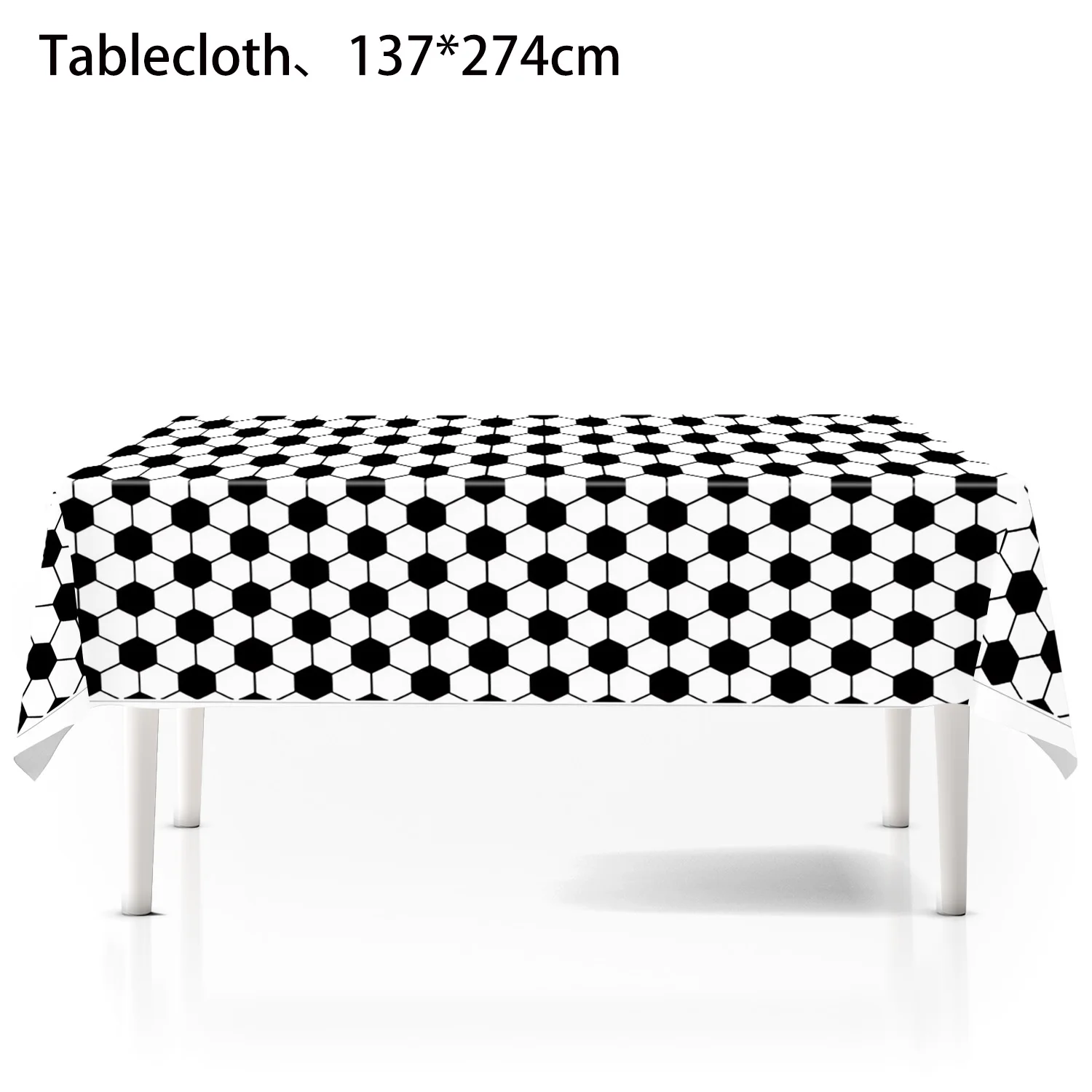 Football Party Tablecloths Disposable Table Cover Soccer Birthday Wedding Party Supplies Plastic Waterproof Tablecloths