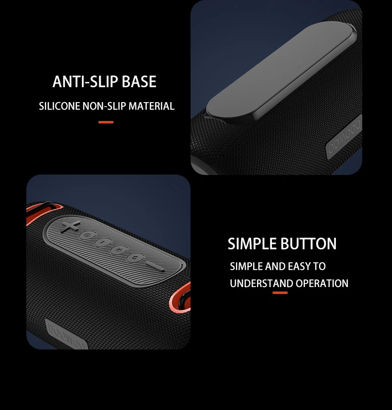 Outdoor 30W 4000mAh Portable with Hand Strap RGB Light Speaker Waterproof Wireless Bluetooth Heavy Loud Bass Audio Speaker