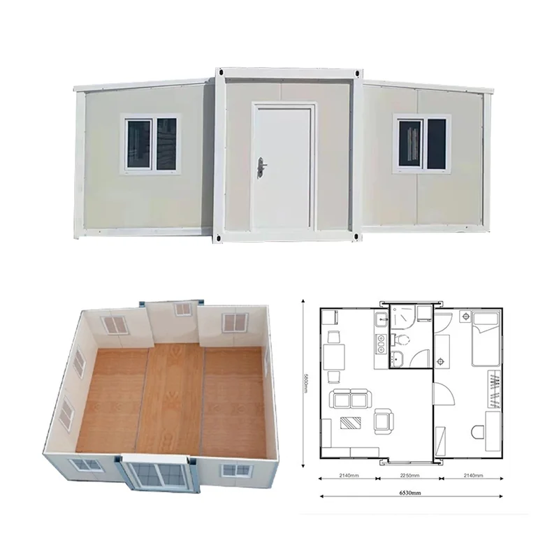 product luxury prefabricated 20ft australia 3 in 1 folding mobile homes 20ft expandable container house for sale-5
