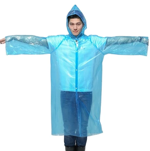Ldpe Disposable Pocket Raincoat For 