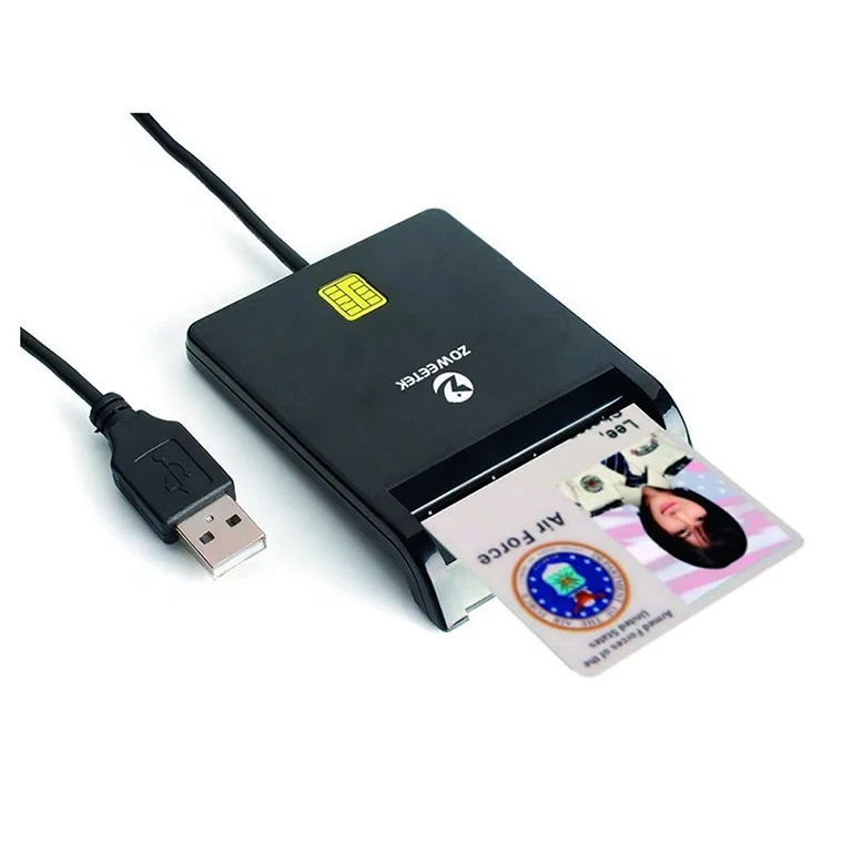 Zoweetek Lector De Tarjetas Inteligentes Dispositivo Emv Usb Ic Id Iso