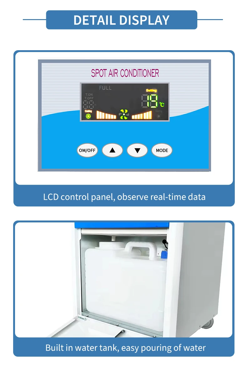 Portable Mobile Air Conditioner, 9000BTU, 100V-240V - detail 12