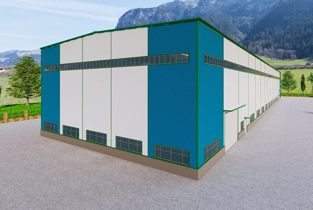 Custom Design Steel Building Structure Warehouse From China for Storage manufacture