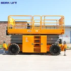 Mobile Lift MORN CE ISO Diesel Engine Mobile Platform Lift Self Propelled Diesel Scissor Lift