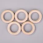 Wholesale Round Beads Round Wood Beads Wholesale Natural Baby Teething Round Wood Beads