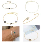 925 Sterling Silver Jewelry Silver Fashion Turquoise Evil Eye Necklace 925 Sterling Silver Jewelry