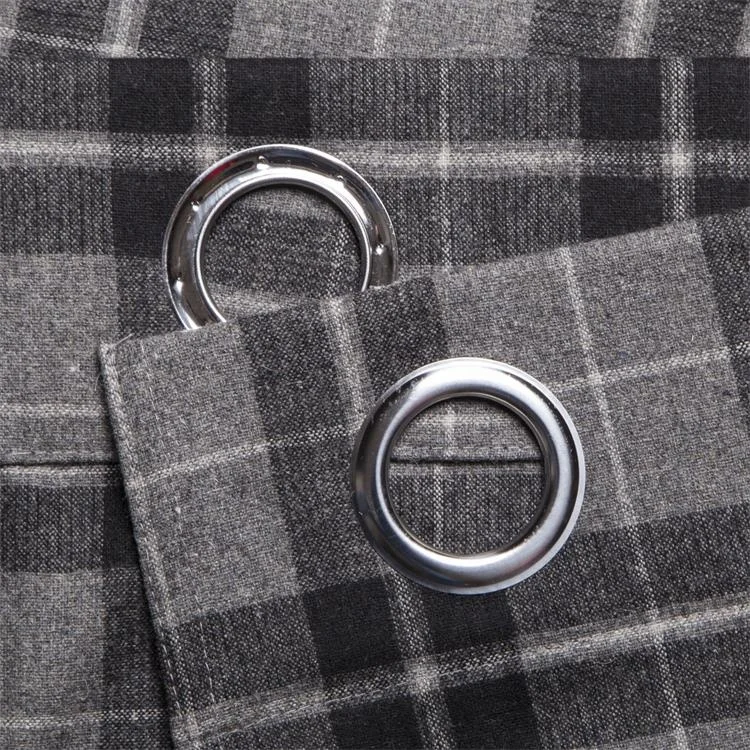 Top grade ready made European hotel window plaid soft curtain good drape