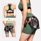 Outer Wear Premium Outer Wear Fitness Shockproof Yoga Biker Shorts Scrunch Set With Custom Reflective Logo
