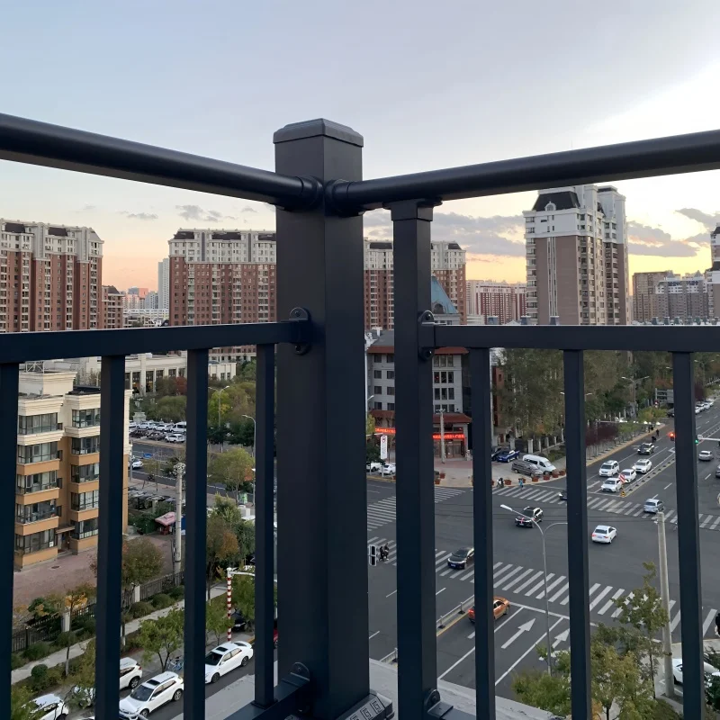 Handrails Indoor Stairs and Simple Wrought Iron Stair Railing Design with Decorative Grill for European Style Homes details