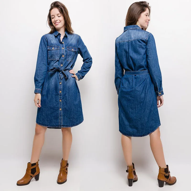 new denim frock design