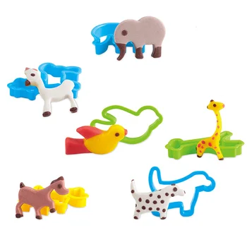 Non-toxic 3D Animals Modeling Clay Toys DIY Craft Color Playdough Tools Kit For Children