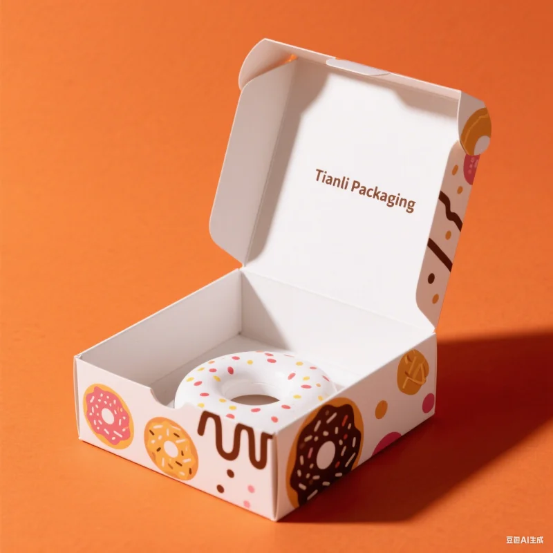 donut packaging box factory custom food paper packaging boxes for chocolate cake macaron pastries cookies biscuits takeaway box factory -2