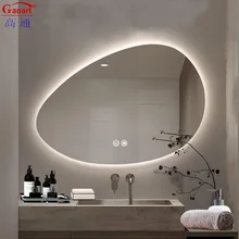 Morden Style Dressing Lighting Decorative Wall Decor Led Light Up Smart Bath Glass Shower Espejo Inteligente Sticker Mirror