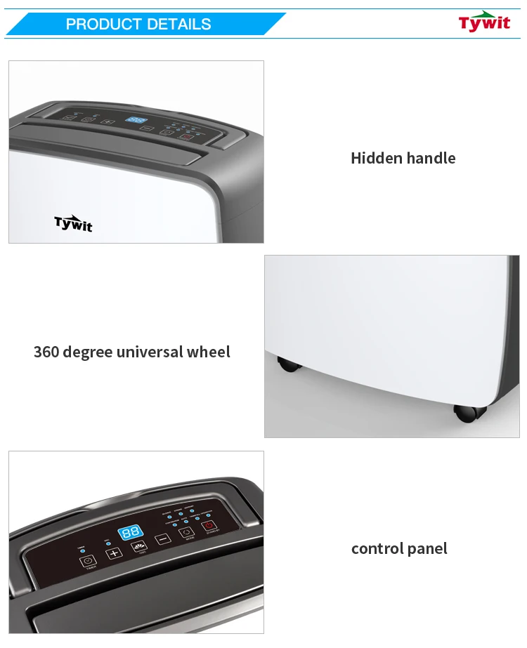 Smart Touchscreen Dehumidifier, 20L/day, R290 - detail 10