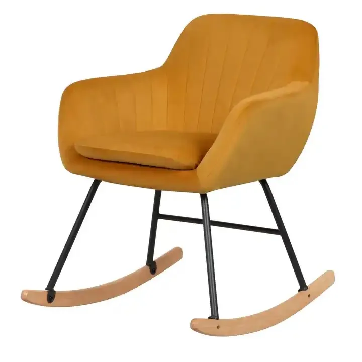 Modern Simple Rocking Chair Adult Cradle Recliner Single Sofa Balcony Leisure Chair for Small Apartment Living Room factory