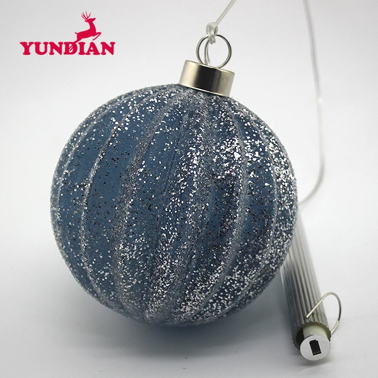 glass light up bauble