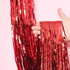 Party Decoration Pet Wholesale Birthday Wedding Tinsel Backdrop Metallic Foil Curtain Party Decoration