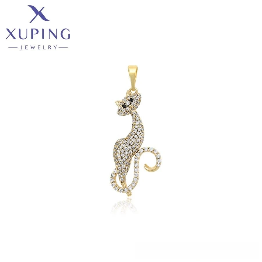 X000692755 xuping jewelry Cat Design Pendant Fashion Hot Sale 14K Gold Color Elegant Daily Delicate Women Pendant