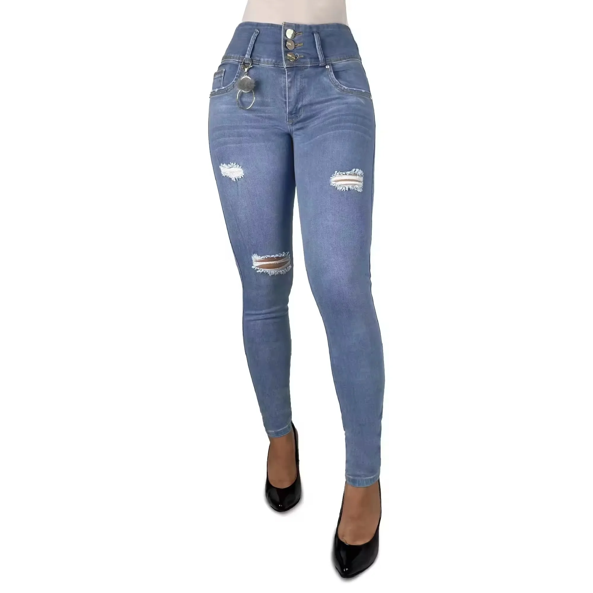 Women's Jeans Highwaist Pencil Pants Stretch Jeans Women Casual Pants Women Skinny Jeans 2023 Plus Size High Waist Pants Knitted