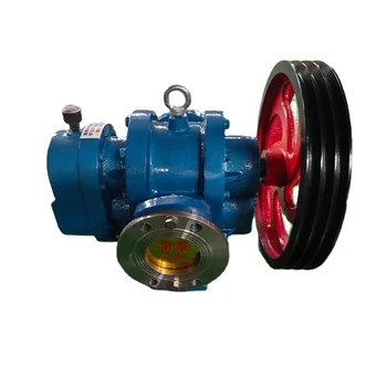 China High Viscosity LCW Type Roots Oil Pump Fuel Oil Heavy Oil Transfer Pump With Pulley