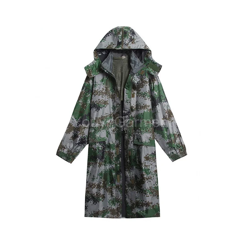 Rain Coat Camouflage Long Rain Coat 