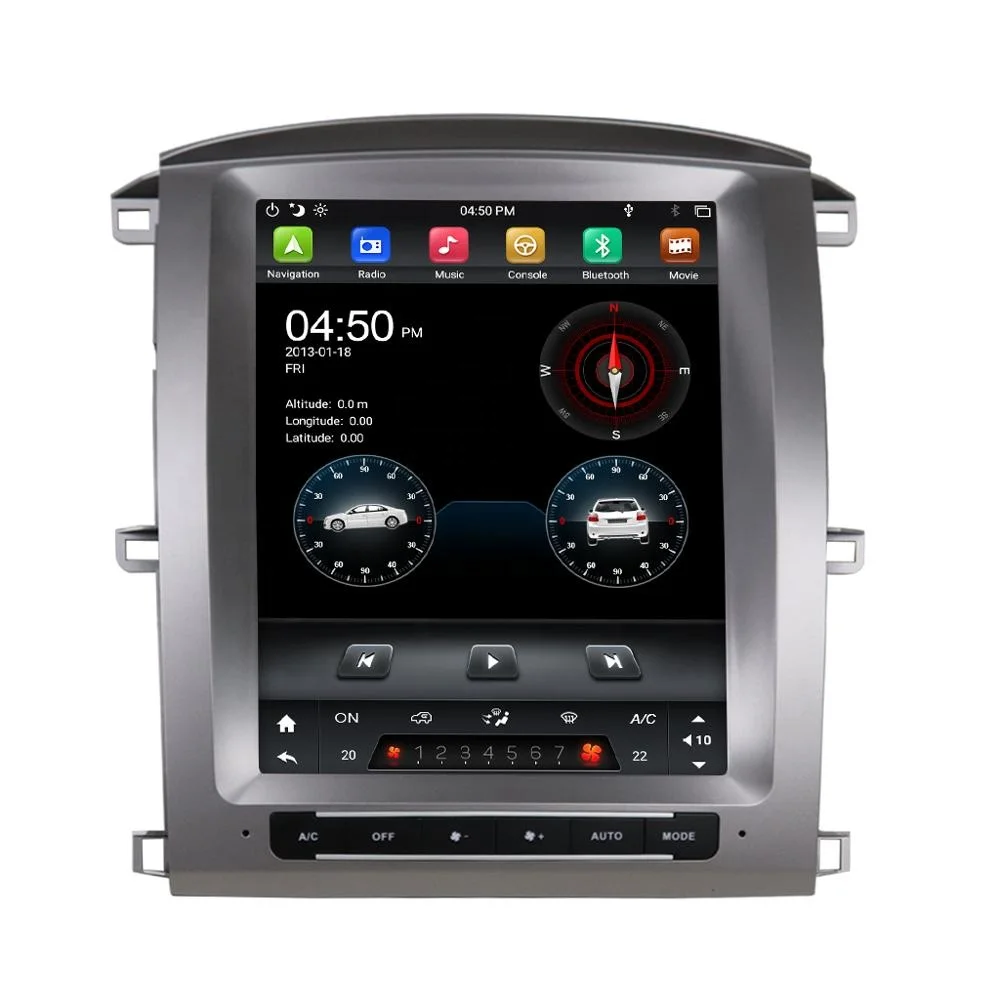 Tesla Style Car Audio For Lc100 2003 