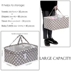 Diaper Bag Gray Star Newborn Storage Removable Baby Diaper Storage Bag Diaper Tote Bag