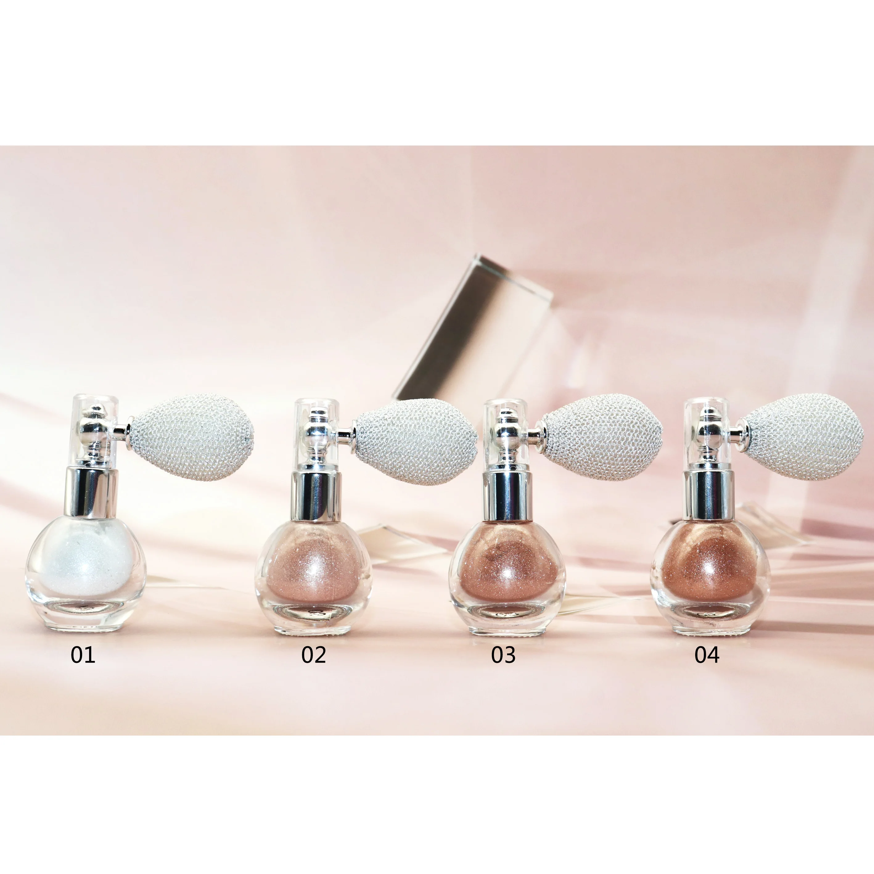 Body Shimmer Spray Highlighter Loose Bronzer Powder No Logo Bottle