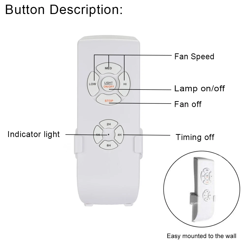Ceiling Fan, QIACHIP, FLC06-110V or 220V - detail 4