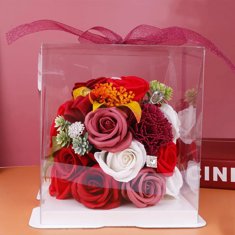 valentin soap flowers gift valentines day valentines day gifts