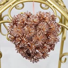 Wedding Decoration. Elegant Pompom Flower Heart Ornament For Wedding Decoration.