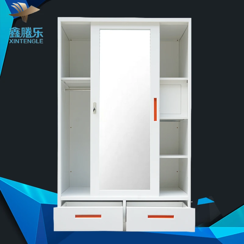 lemari pakaian steel bedroom wardrobe design factory directly steel bedroom print wardrobe