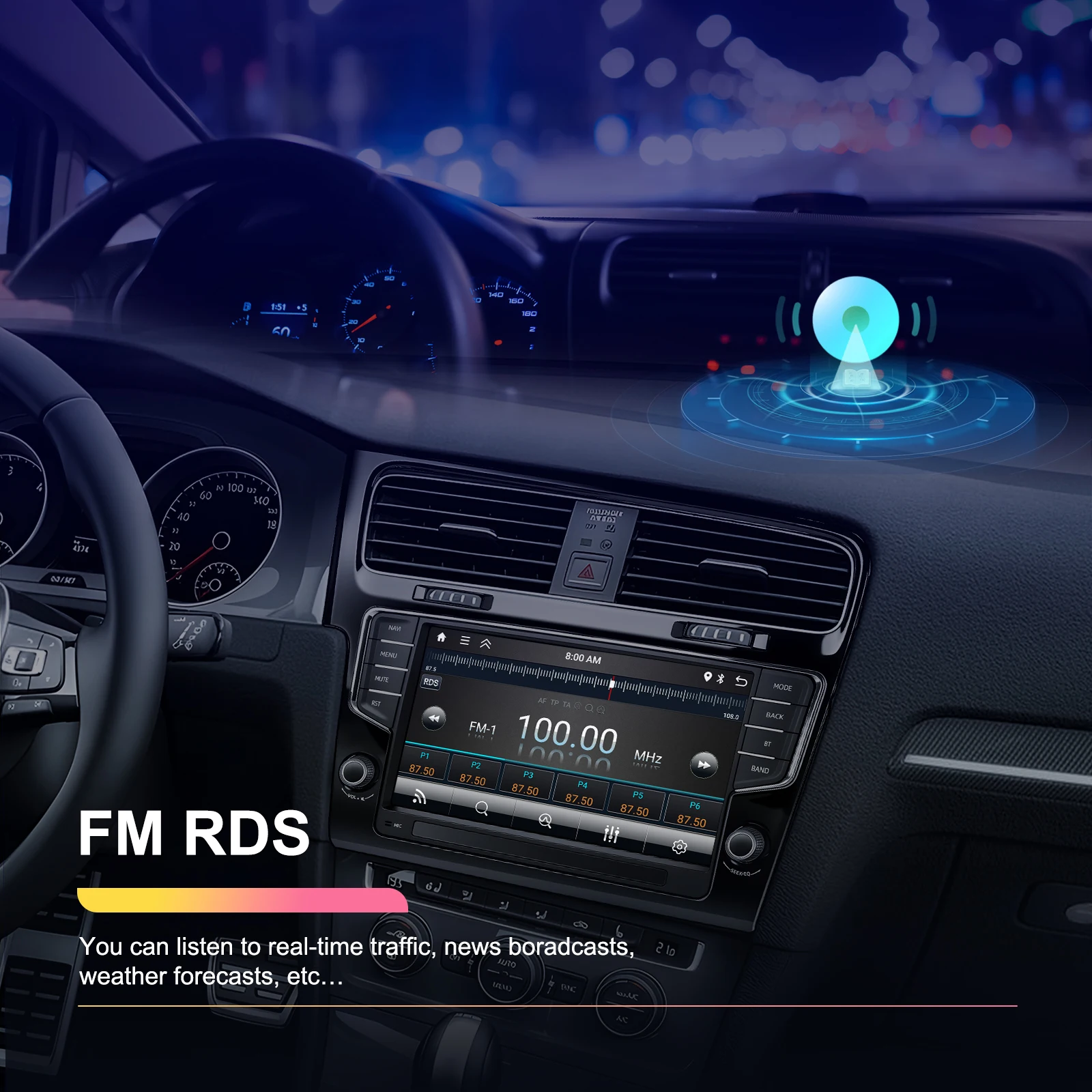 podofo 9 double din 264gb android car radio frame autoradio carplay android auto car stereo gps for vw golf 2014 2020 obd2 a4421-11