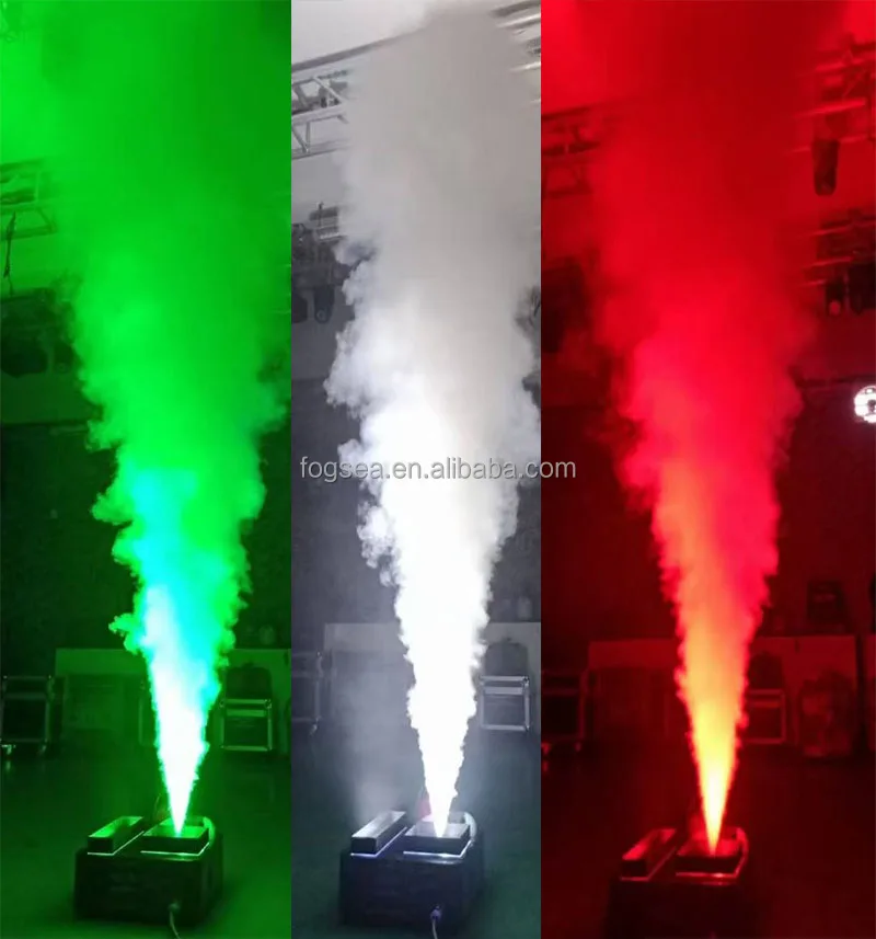 Professional 1500W LED RGB Color Fogger for Stage DMX Disco DJ Party Smoke Machine Electric Metal Machine
