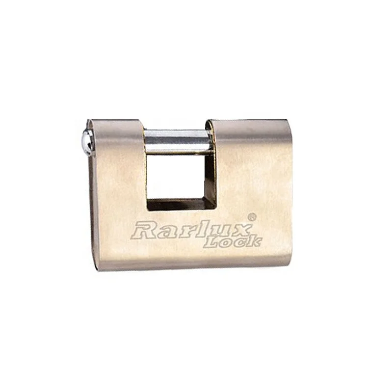 Rarlux 60-90mm High security Solid padlock stainless steel armoured iron body Rectangular padlock