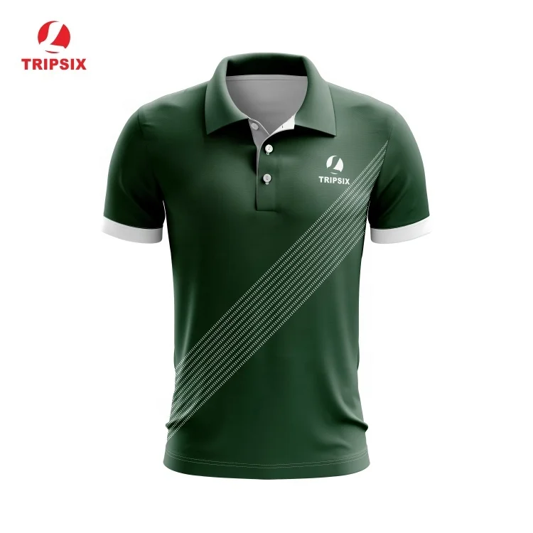 Custom Design 90% Polyester 10% Spandex Sublimated Polo Shirts