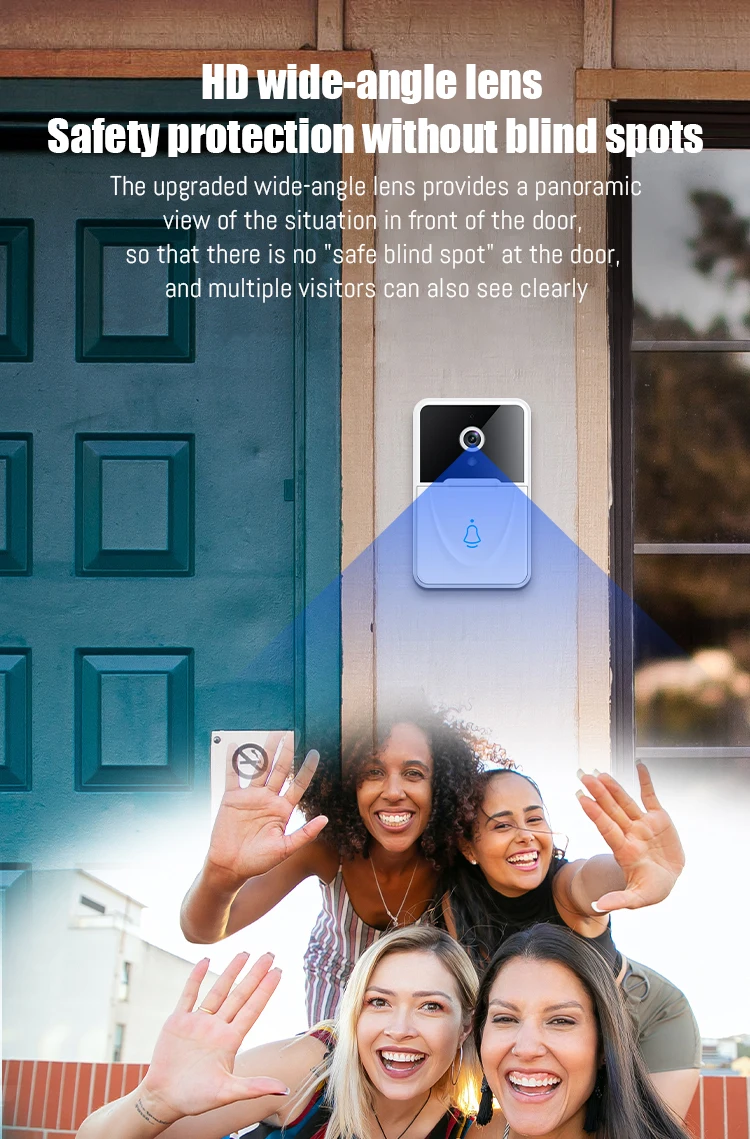 Wireless Door Bell With Camera And Wifi Video Doorbell 1080p Tuya