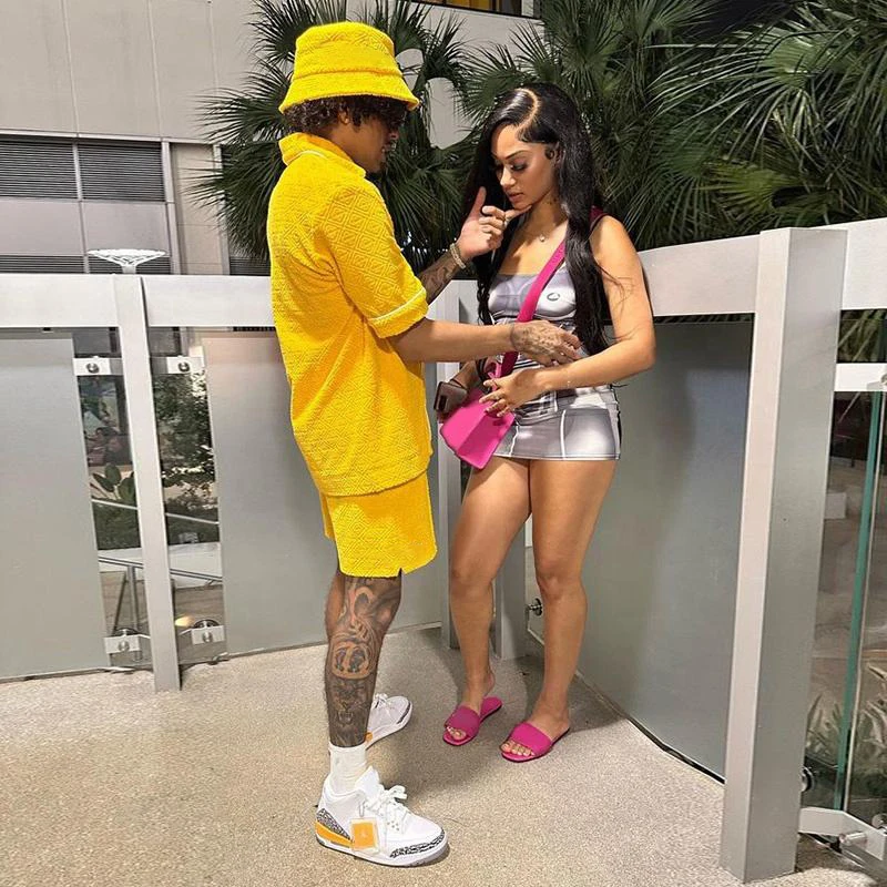 Custom Logo Streetwear Clothing Vendor Outfit Two Piece Shorts T Shirts 2 Piece Pants Tshirt Men's Sets Tracksuits for Men supplier