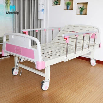 Medical Equipment Hot Sales 1 Crank One Function Manual Hospital Bed For Sale