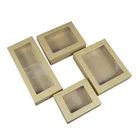 Box Eco Customize Kraft Packaging Square Sliding Tea Paper Gift Box Folded Eco Friendly Slide Out Drawer