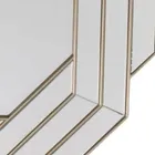 Framed Mirror RS 2021 Morden Luxury 80cm Geometry Gold Metal Framed Wall Mounted Bedroom Decorative Make Up Mirror
