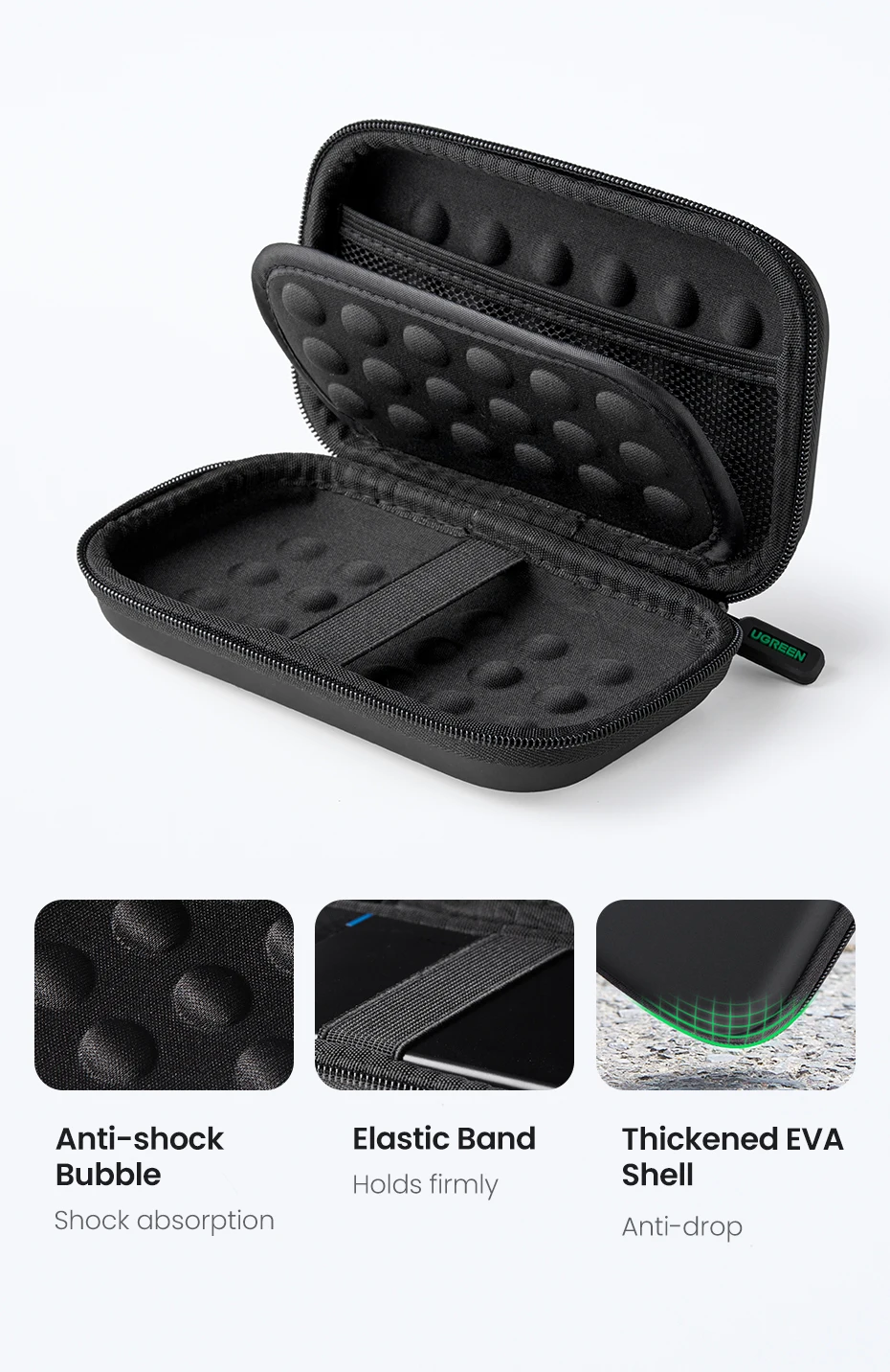 Ugreen Hard Disk Drive Case For 2.5 Inch External Hard Drive Portable