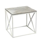 Antique Furniture Belleworks White Wash Wooden End Table/Coffee Table Antique White For Living Room Furniture