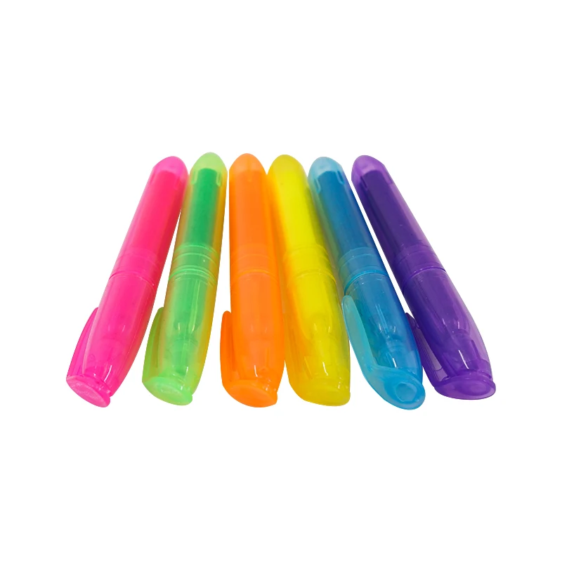 6pcs/set Soft Tip Light Color Marker Pen Liquid Highlighter Pen For DIY