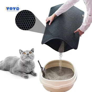 Yoyo Cat Litter Mat Double Layer Waterproof Urine Proof Trapping Mat Small Size